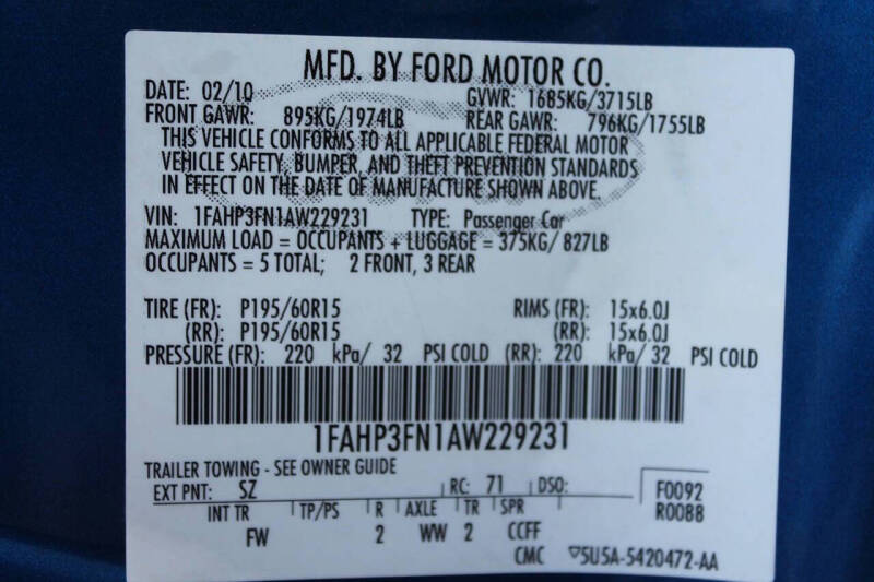 2010 Ford Focus SE