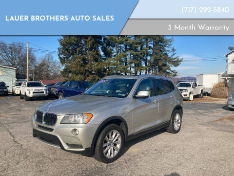 2013 BMW X3 for sale at LAUER BROTHERS AUTO SALES in Dover PA