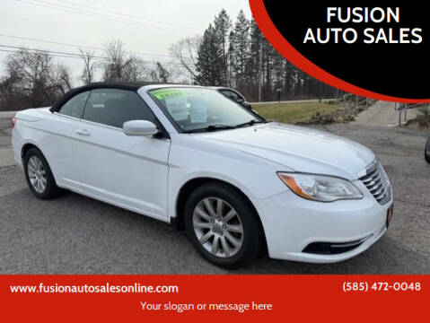 2012 Chrysler 200 for sale at FUSION AUTO SALES in Spencerport NY