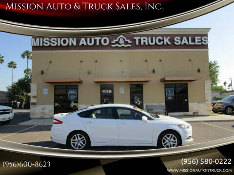 2014 Ford Fusion for sale at Mission Auto & Truck Sales, Inc. in Mission TX