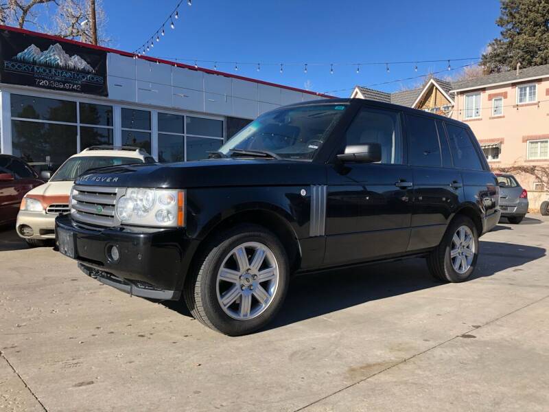 2007 Land Rover Range Rover for sale at Rocky Mountain Motors LTD in Englewood CO