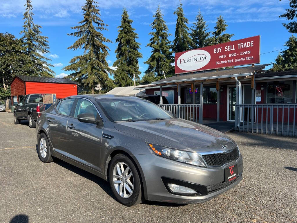 2013 Kia Optima for sale at PLATINUM AUTO SALES INC in Lacey, WA