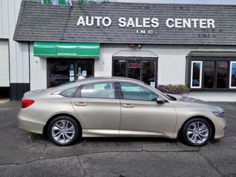 2018 Honda Accord for sale at Auto Sales Center Inc in Holyoke MA