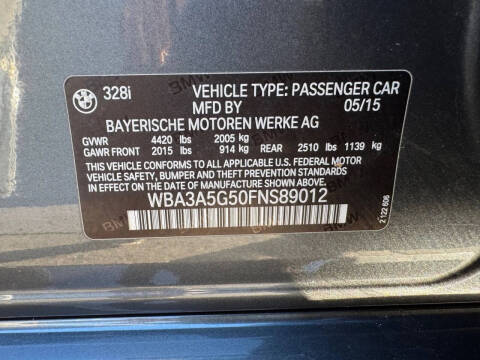 2015 BMW 3 Series 328i