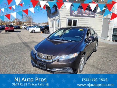 2013 Honda Civic for sale at NJ Auto Pros in Tinton Falls NJ