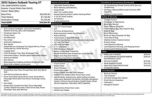 2023 Subaru Outback Touring XT