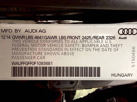 2015 Audi S3 2.0T quattro Prestige