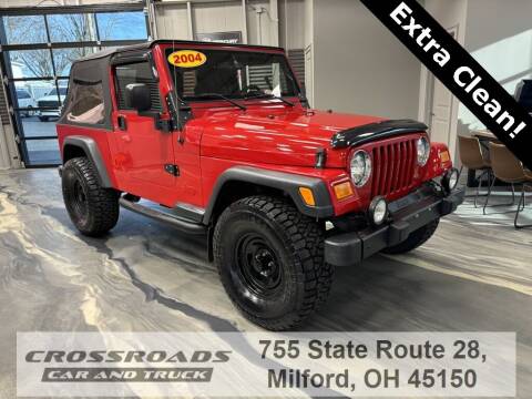 2004 Jeep Wrangler for sale at Crossroads Car & Truck in Milford OH