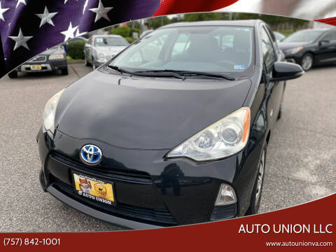 2012 Toyota Prius c for sale at Auto Union LLC in Virginia Beach VA
