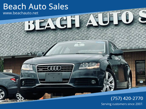 2011 Audi A4 for sale at Beach Auto Sales in Virginia Beach VA