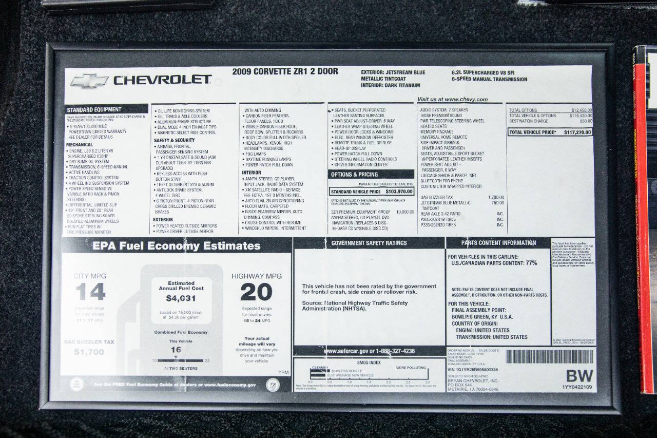 2009 Chevrolet Corvette 186