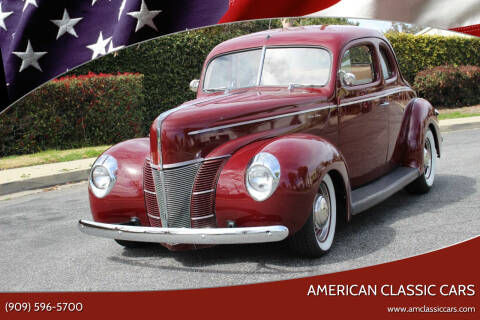 1940 Ford Deluxe for sale at American Classic Cars in La Verne CA