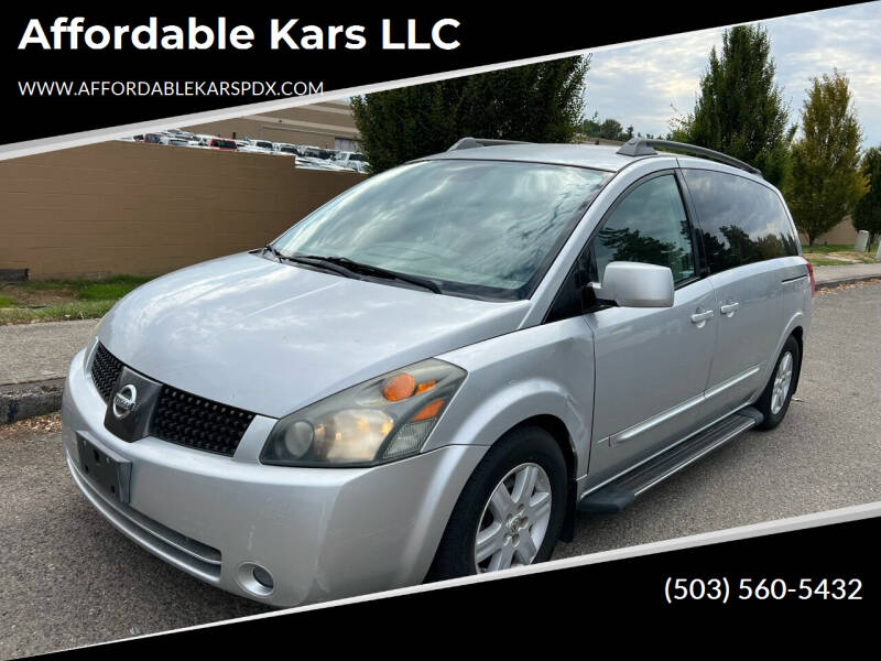 2004 Nissan Quest for sale at Affordable Kars LLC in Portland OR
