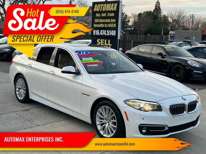 2014 BMW 5 Series for sale at AUTOMAX ENTERPRISES INC. in Roseville CA