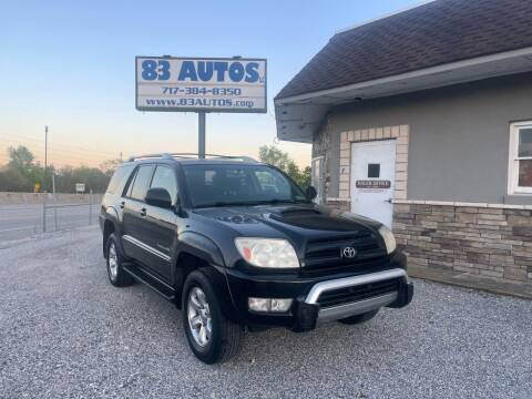 2004 Toyota 4Runner for sale at 83 Autos in York PA