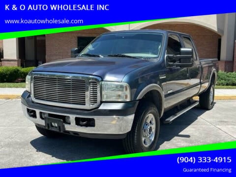2006 Ford F-350 Super Duty for sale at K & O AUTO WHOLESALE INC in Jacksonville FL