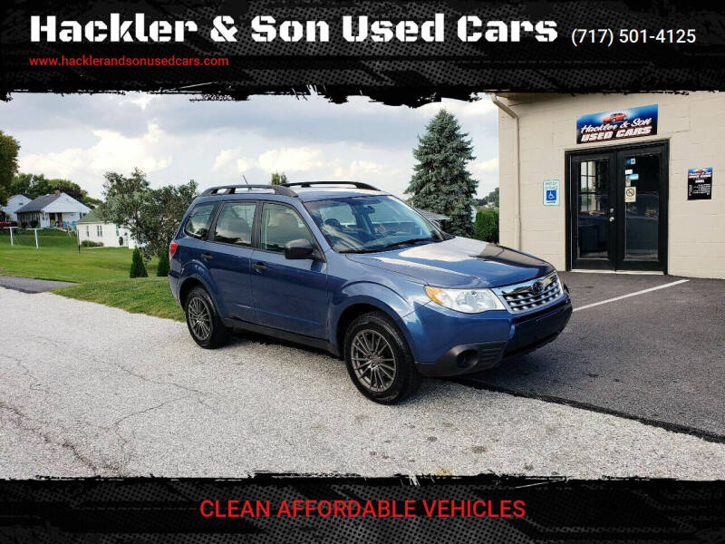 2012 Subaru Forester for sale at Hackler & Son Used Cars in Red Lion PA