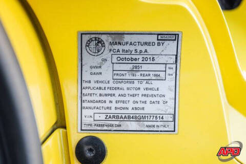 2016 Alfa Romeo 4C Spider