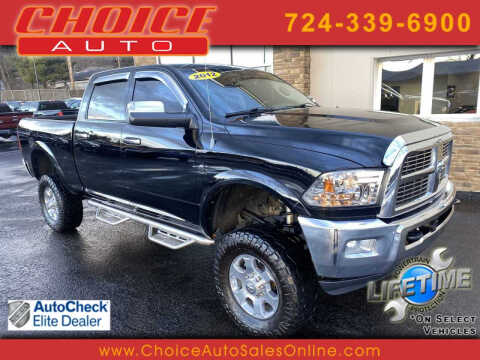 2012 RAM 2500 for sale at CHOICE AUTO SALES in Murrysville PA