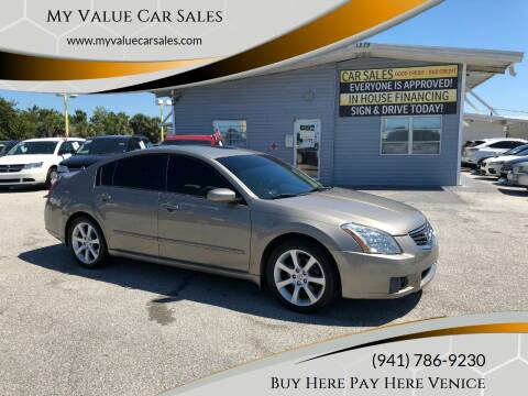 2007 Nissan Maxima for sale at My Value Car Sales - Upcoming Cars in Venice FL