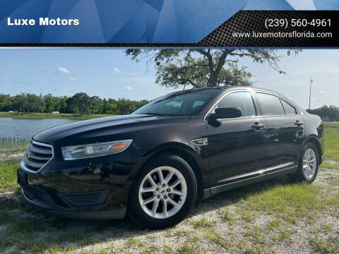 2013 Ford Taurus for sale at Luxe Motors in Fort Myers FL