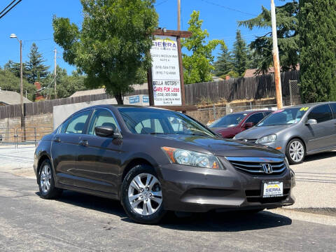 2011 Honda Accord for sale at Sierra Auto Sales Inc in Auburn CA