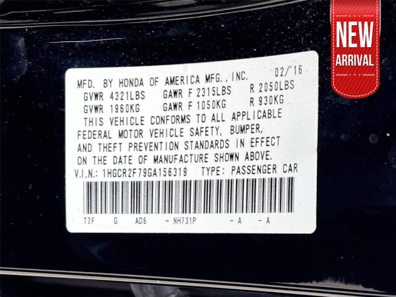 2016 Honda Accord EX