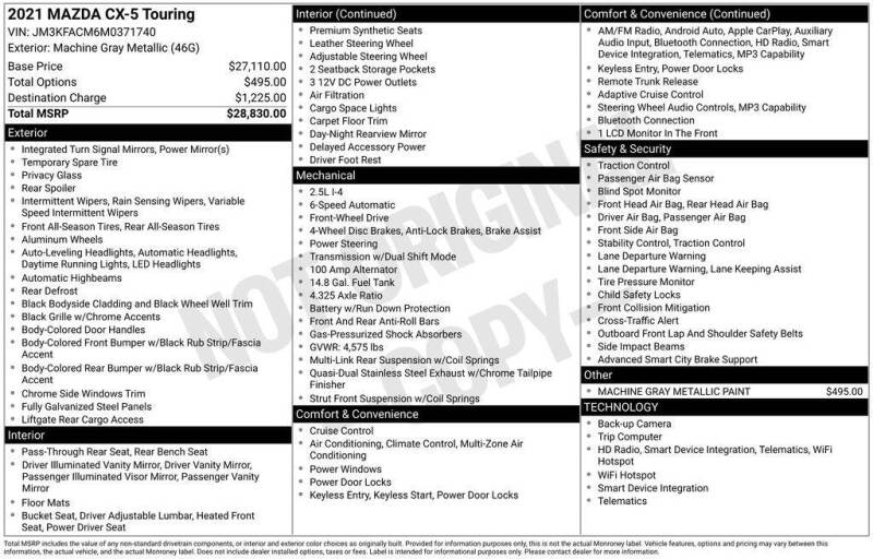 2021 Mazda CX-5 Touring