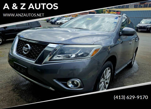 2015 Nissan Pathfinder for sale at A & Z AUTOS in Westfield MA