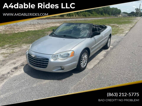 2004 Chrysler Sebring for sale at A4dable Rides LLC in Haines City FL