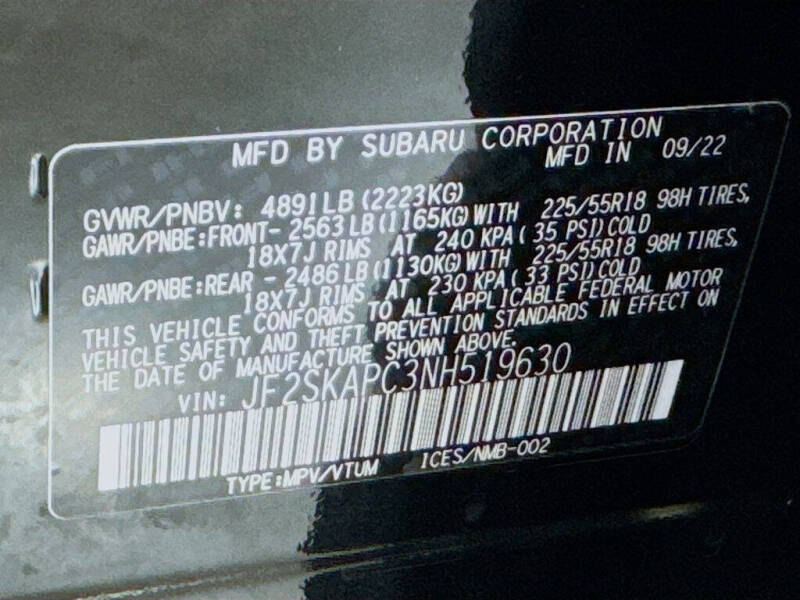 2022 Subaru Forester Limited