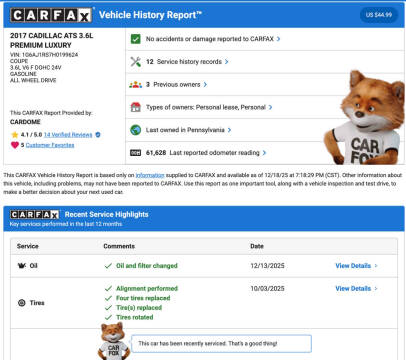 2017 Cadillac ATS 3.6L Premium Luxury