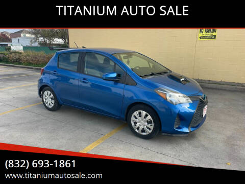 2016 Toyota Yaris for sale at TITANIUM AUTO SALE in Houston TX