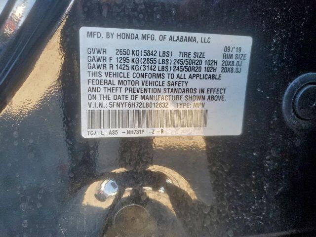 2020 Honda Pilot Black Edition