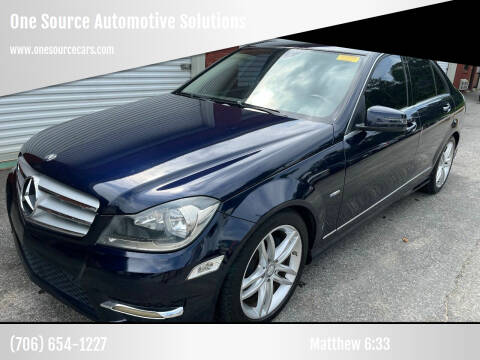 2012 Mercedes-Benz C-Class for sale at One Source Automotive Solutions in Braselton GA