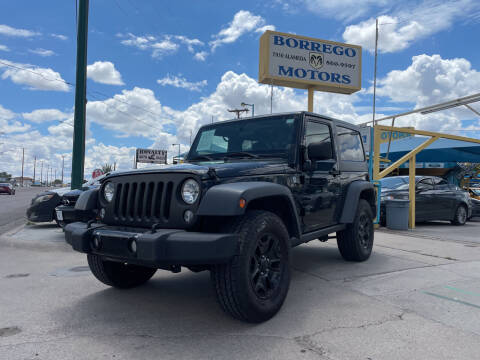 2014 Jeep Wrangler for sale at Borrego Motors in El Paso TX