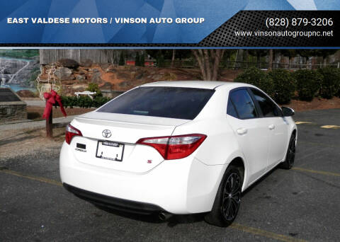 2014 Toyota Corolla for sale at EAST VALDESE MOTORS / VINSON AUTO GROUP in Valdese NC