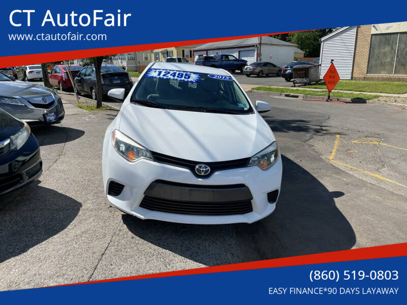 2015 Toyota Corolla for sale at CT AutoFair in West Hartford CT