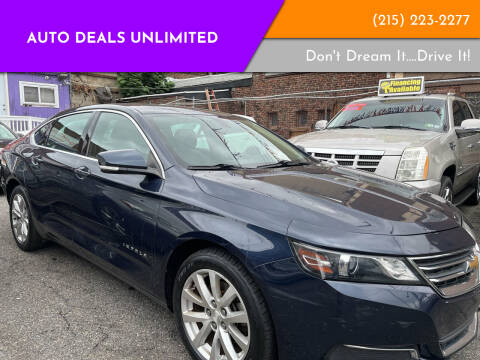 2017 Chevrolet Impala for sale at AUTO DEALS UNLIMITED in Philadelphia PA