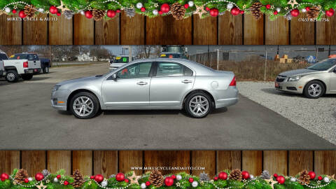 2012 Ford Fusion for sale at MIKE'S CYCLE & AUTO in Connersville IN