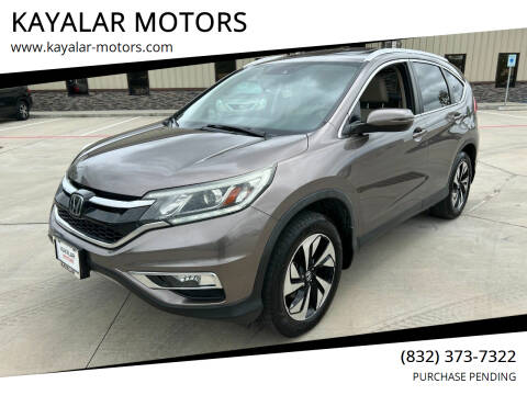 2015 Honda CR-V for sale at KAYALAR MOTORS SUPPORT CENTER in Houston TX