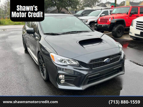 2018 Subaru WRX for sale at Shawn's Motor Credit in Houston TX