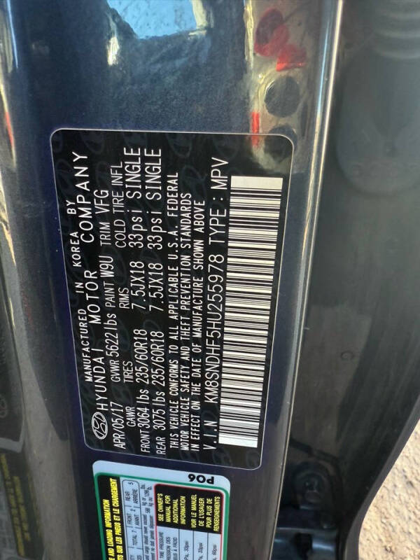 2017 Hyundai Santa Fe SE