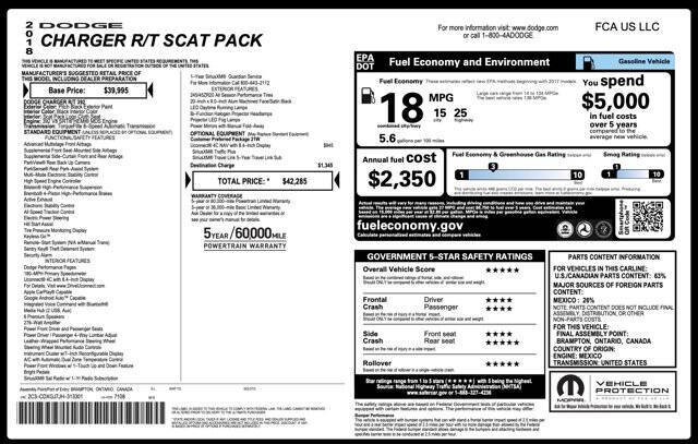 2018 Dodge Charger R/T Scat Pack