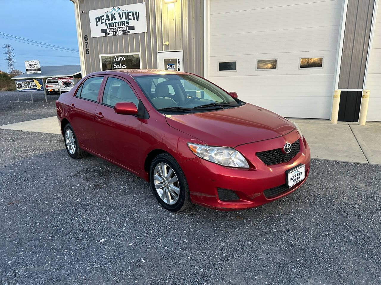 2010 Toyota Corolla for sale at PEAK VIEW MOTORS in Mount Crawford, VA