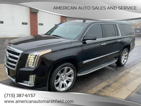 2015 Cadillac Escalade ESV for sale at AMERICAN AUTO SALES AND SERVICE in Marshfield WI