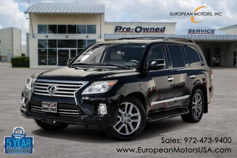 2013 Lexus LX 570 for sale at European Motors Inc in Plano TX