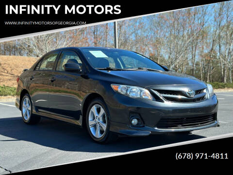 2012 Toyota Corolla for sale at INFINITY MOTORS in Gainesville GA