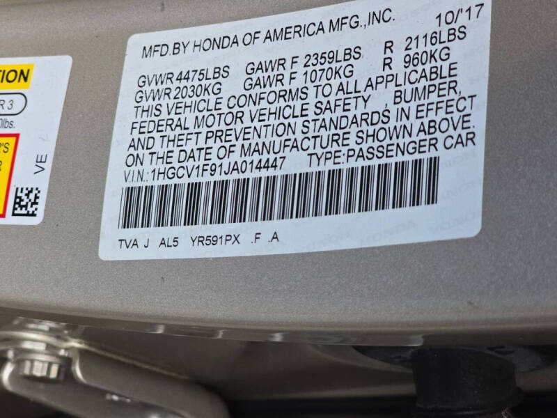 2018 Honda Accord Touring