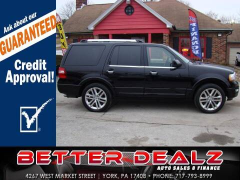 2016 Ford Expedition for sale at Better Dealz Auto Sales & Finance in York PA